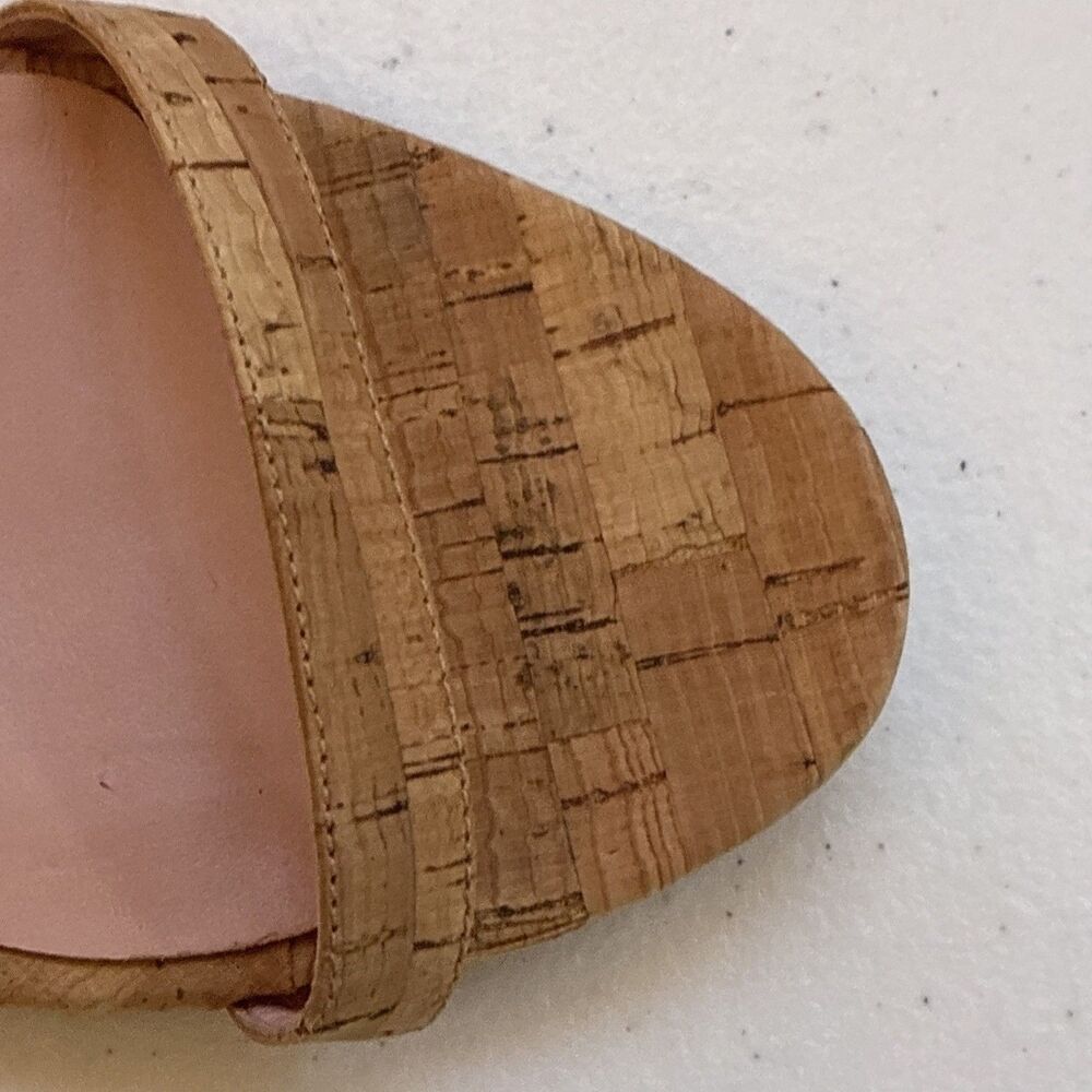 Kate Spade Sandal Women’s New York Palm Springs Leather Slide Natural Sz 8B Shoe - Picture 12 of 15